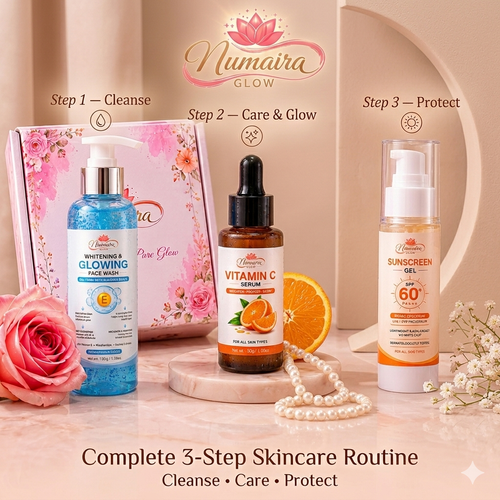 Numaira Glow Complete 3-Step Skincare Bundle